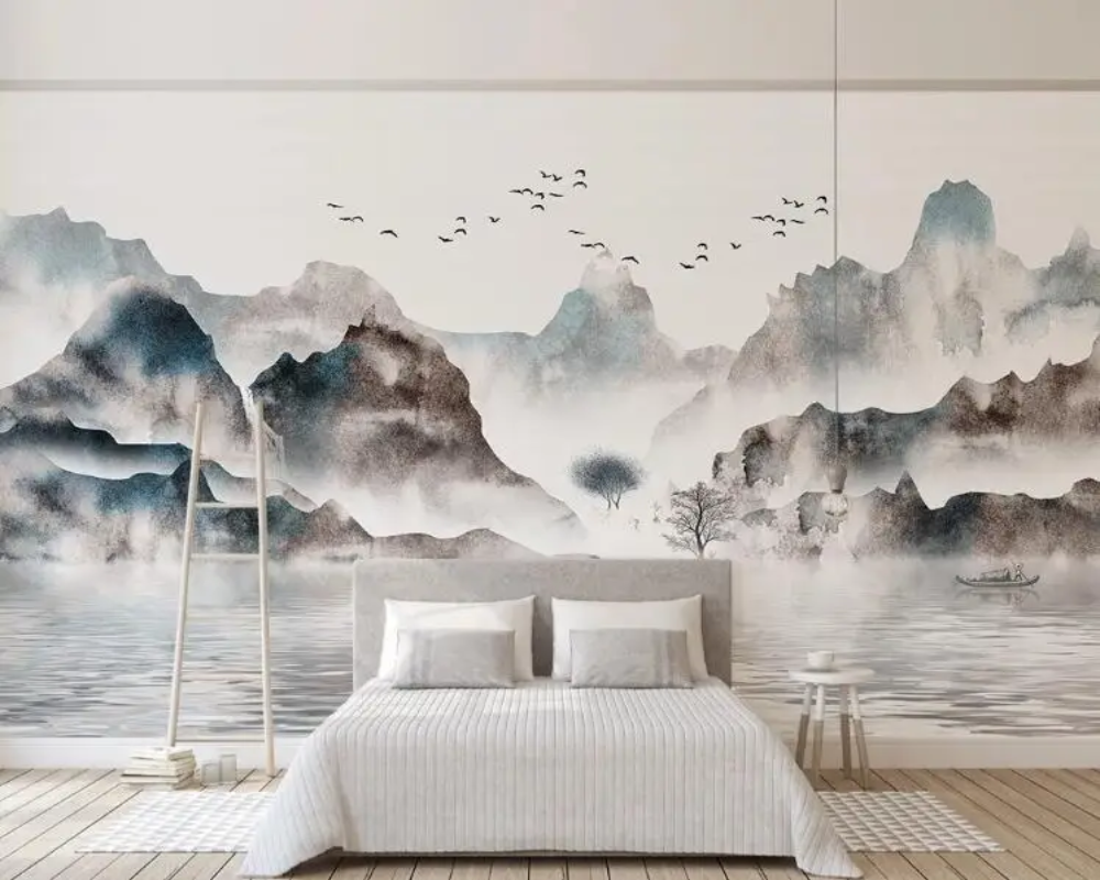 3D Wallpaper Japanese Mountains